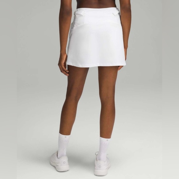Rare Lululemon Wrap-Front Mid-Rise Golf Tennis Pickleball Skirt White Size 8 - Picture 5 of 9